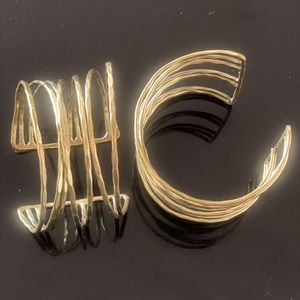 Vintage bracelets. 2 pieces gold plated